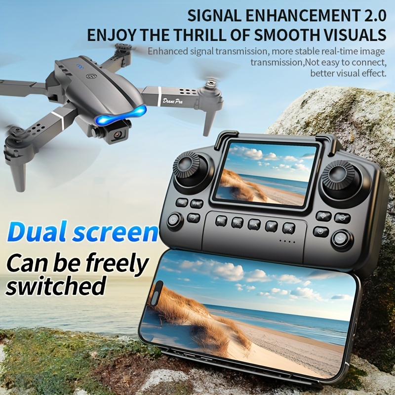 E99 PRO MAX Foldable Drone wit - Drone Gimbal Brushless 评论和价格