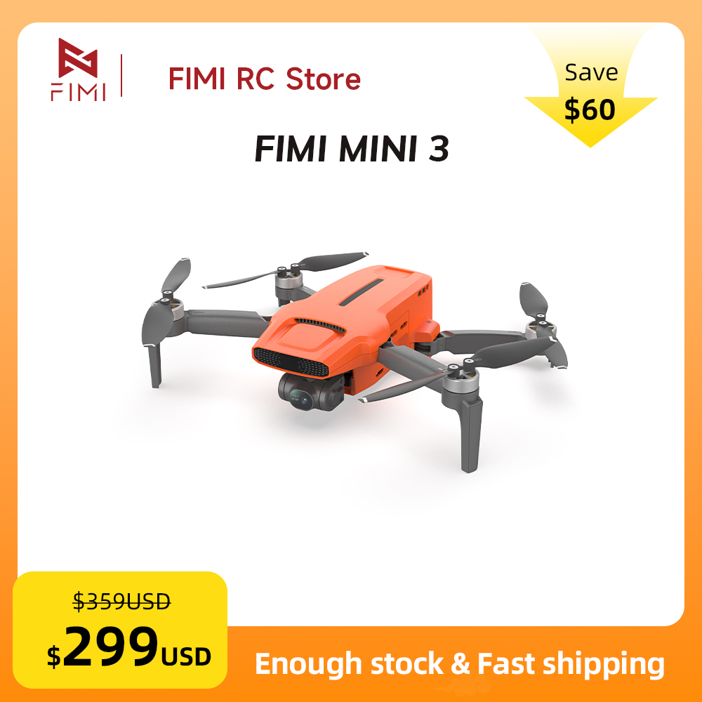 FIMI MINI 3 Camere Drone 4K 60 - Drone Gimbal Brushless 评论和价格