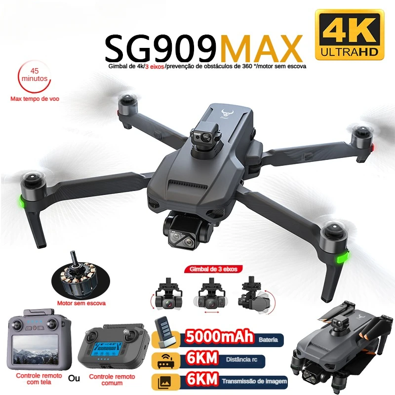 ZLL SG909 SG909MAX Professiona - Drone Gimbal Brushless 评论和价格